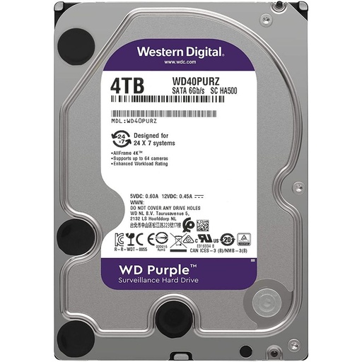 [4PURP] WD DISCO RIGIDO 4TB PURPLE