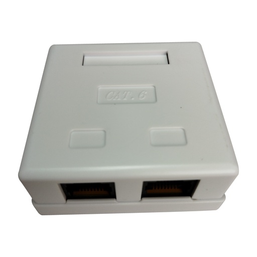 [AL96] ALINS ROSETA 2 PUERTOS CON JACK CAT6