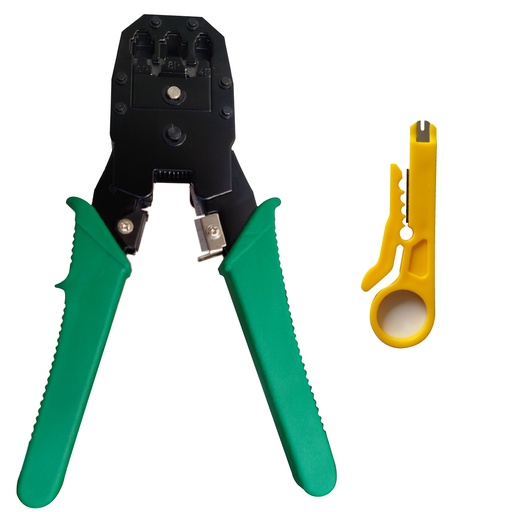 [AL79] ALINS PINZA CRIMPEADORA  HT-315 mango verde