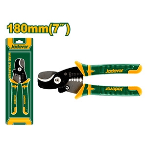 [JDPL5607] JADEVER PINZA PELACABLES 180MM (7´´) CON BORDE P/ CORTAR ALAMBRE - 7 MEDIDAS 