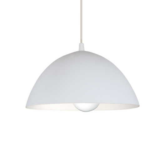 [C-122BLA] FERROLUX COLGANTE MADRID PVC 26 CM BLANCO