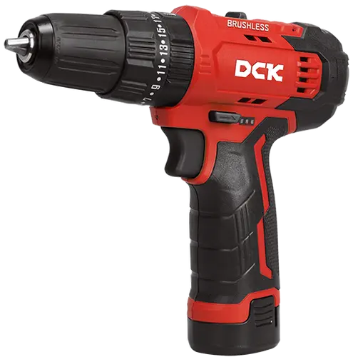 [KDJZ23-10i(TYPE EK)] DCK TALADRO ATORNILLADOR PERCUTOR INALAMBRICO 35Nm MANDRIL 10MM PERFORACION ACERO 10MM, PARED 8MM, MADERA 20MM PESO 0.8KG MOTOR BRUSHLESS INCLUYE DESTORNILLADOR DOBLE PUNTA, BATERIA 2Ah*2
