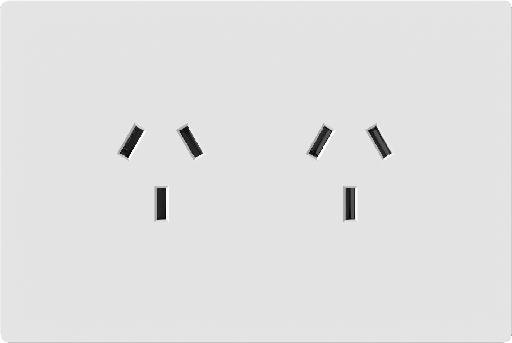 [MILAN-2TC-B] MACROLED TOMACORRIENTE DOBLE MILAN BLANCO,10A MÁXIMO, BASTIDOR METÁLICO 