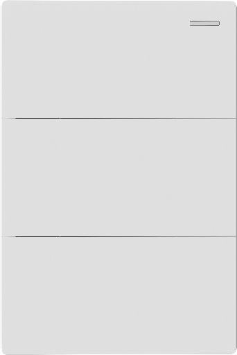 [MILAN-3CN-B] MACROLED TECLA MILAN BLANCO, 3 CANALES, 2 VÍAS,10A MÁXIMO, BASTIDOR METÁLICO  