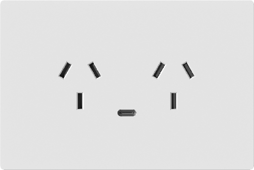 [MILAN-2TC-1USB-C-B] MACROLED TOMACORRIENTE DOBLE Y USB-C MILAN BLANCO, 10A MÁXIMO, 1 USB-C DE 20W, BASTIDOR METÁLICO