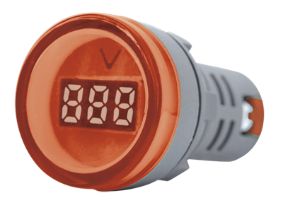 [AD22DS-RV] TBC IN MINI VOLTIMETROS DIGITALES REDONDO ROJO