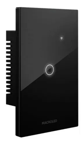 [DIM-TSX1N] MACROLED TECLA SMART NEGRO DIMERIZABLE 1 CANAL AC 110-240V MAX 10A 
