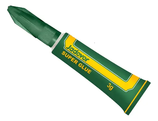 [JDGX1K01] JADEVER SUPER PEGAMENTO - PESO 3G- TRANSPARENTE- SECADO 30S - APLICACION PLASTICOS, CUERO, METAL, CERAMICA Y MADERA