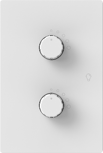 [M-2D-B] MACROLED DIMMER LED DOBLE MONACO BLANCO