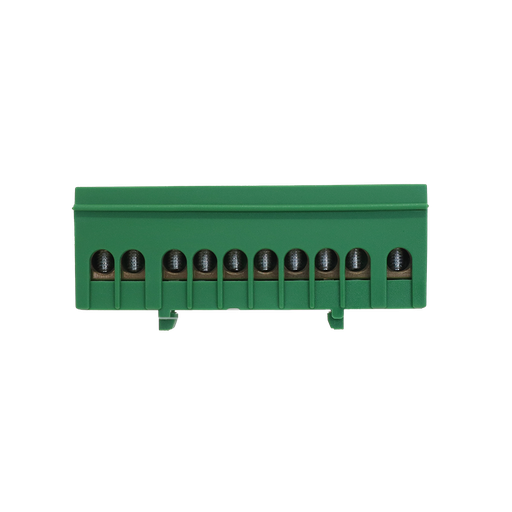[BGR-i10/G] GRALF REPARTIDOR UNIPOLAR DE 10 PINES - VERDE