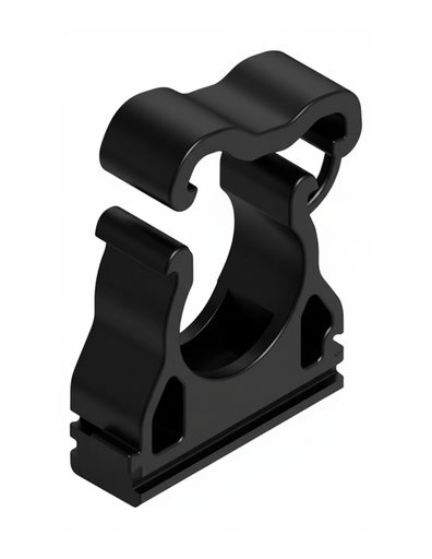 [GRA022EN] GENROD GRAMPA AJUSTABLE CON CLIP DE SEGURIDAD PARA CAÑO NEGR0 22MM SISTELECTRIC NERA