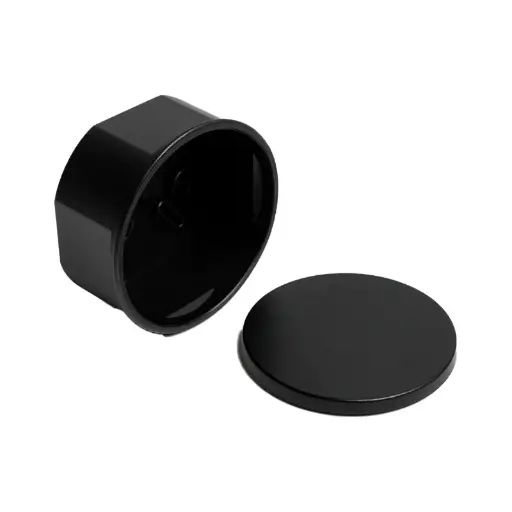 [02216PN] GENROD CAJA OCTOGONAL CHICA DE SOBREPONER CON TAPA NEGRA SISTELECTRIC NERA