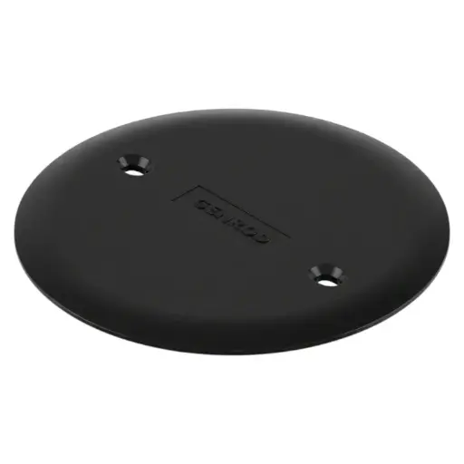 [021411N] GENROD TAPA CIEGA PARA CAJA OCTOGONAL NEGRA GRANDE SISTELECTRIC NERA