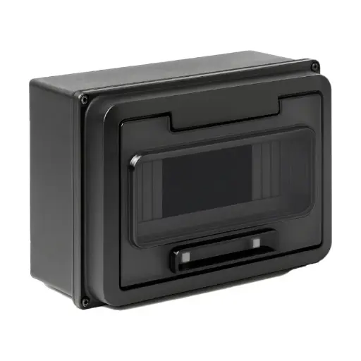 [04531FN] GENROD CAJA EXT. TM 8 BOCAS C/TAPA FUMÉ NEGRA SISTELECTRIC NERA
