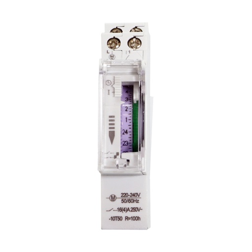 [GF-TCAR-W] GRALF TIMER INTERRUPTOR HORARIO ANALOGICO INT. 15´ RES. 100H