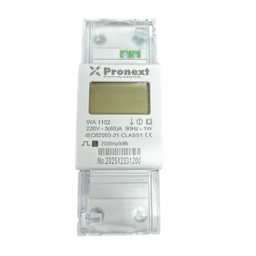 [WA1102] PRONEXT MEDIDOR MONOFASICO 5 A 65A C/ REGISTRO