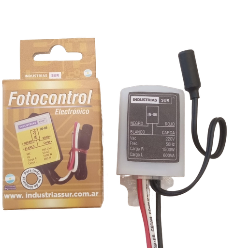 [IN-06] SUR FOTOCONTROL OCULTABLE T/TIPO LAMP 10 A