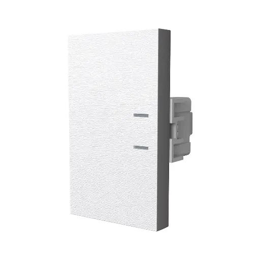 [60351] JELUZ PLATINUM TECLON 1 MODULO INTERRUPTOR BLANCO 10A