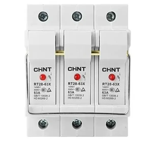 [RT28-63X 2P] CHINT BASE FUSIBLE BIPOLAR CON LED 14X51 63A 