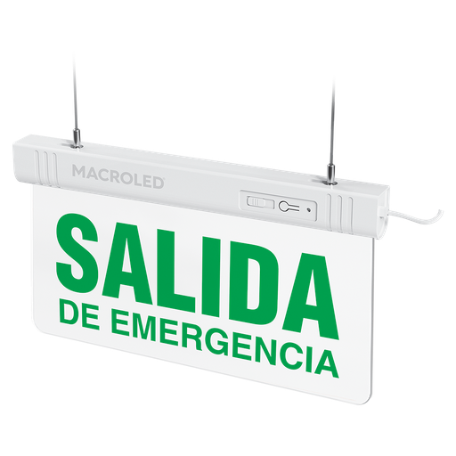 [CSL-EMERGENCIA] MACROLED CARTEL DE SALIDA DE EMERGENCIA LUMINOSO (SALIDA EMERGENCIA) 