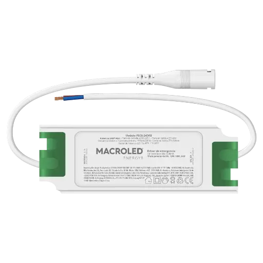 [PEC6-24DRB] MACROLED DRIVER DE EMERGENCIA PARA PANELES 6W, 12W, 18W, 24W, AC 180-265v