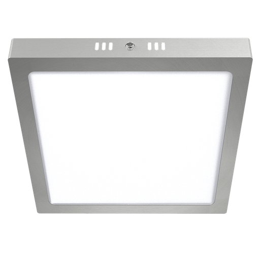 [PPC18CW] MACROLED PANEL PLAFON CUADRADO APLICAR PLATEADO 18W FRIO 6000K 