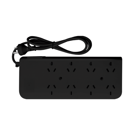 [PX8N-1.5] INTECK ZAPATILLA 8 TOMAS NORMALIZADA 1,5 MTS PROTECTOR TERMICO (NEGRO)  
