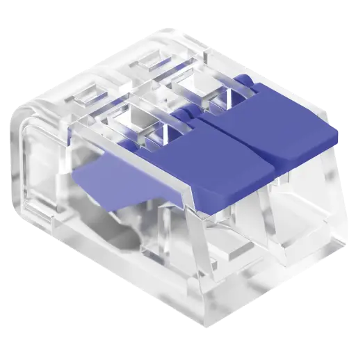 [IB-2P-4MM] INTECK BORNERA DE EMPALME DE 2 POLOS, 1 VIA ELECTRICAS, 450VM, 32A MAX, 0.2-4MM