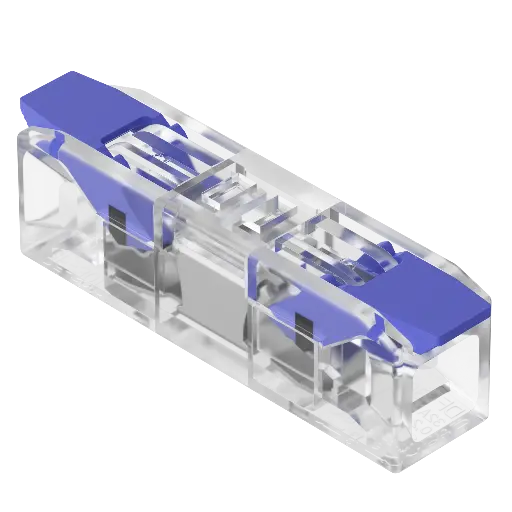 [IB-2X1-4MM-PK] INTECK BORNERA DE EMPALME DE 2 POLOS, 1 VIA ELECTRICAS, 450VM, 32A MAX, 0.2-4MM  PACK POR 10 CONEXION ENFRENTADA